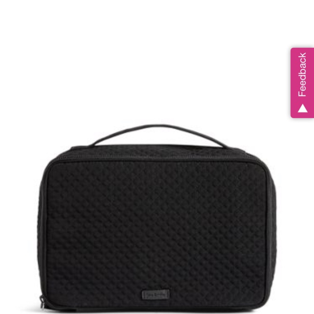 Black Vera Bradley large makeup case